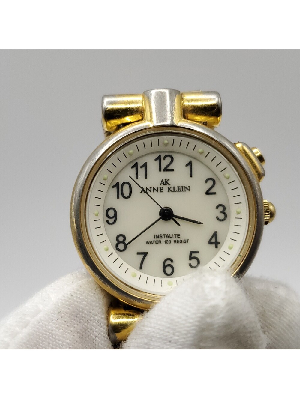 Anne Klein Instalite Gold Tone Womens Watch 25mm New Battery Please Read - Picture 7 of 14